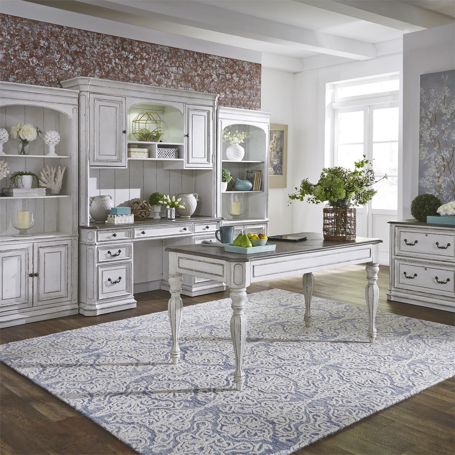 Magnolia manor credenza on sale and hutch